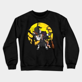 Dabbing Witch Halloween Dab Dance Crewneck Sweatshirt